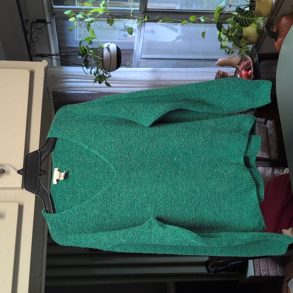 H&M Green V-Neck Women's Sweater